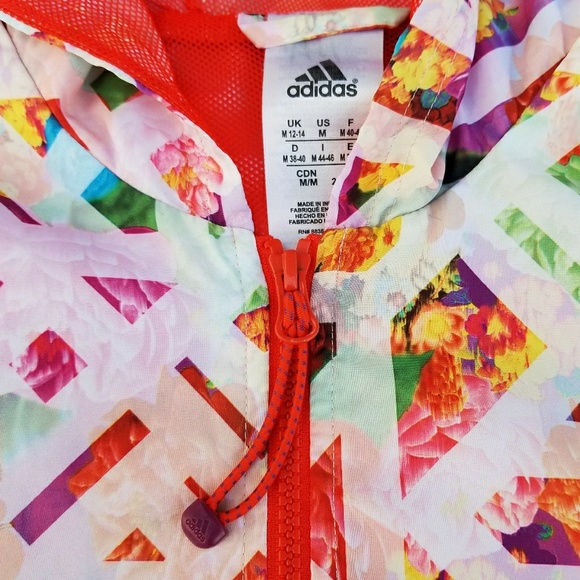 Adidas geo floral windbreaker - Picture 5 of 6